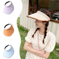 Miniatyrbillede 8 af 10: Dame Hatte Solbeskyttelse Hat SORT black