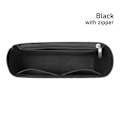 Pikkukuva 1 / 10: 1kpl Insert Bag Linner Bag MUSTA VETOKOLLA MUSTA VETOKOLLA black with zipper