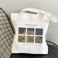 Miniatyrbillede 1 af 10: Lærredsstoftaske Shoppinghåndtaske M M M