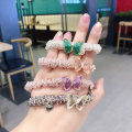 Miniatyrbild 7 av 10: Crystal Butterfly Hårrep Resår Hårband FÄRG 1 FÄRG 1 Color 1