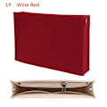 Miniatyrbillede 1 af 10: Filt-indsats taske Pung Liner WINE RED 1# 1# Wine Red 1#-1#