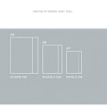 Miniatyrbild 3 av 10: A5/A6 Lösbladsfilfickor Förvaringsväska SVART A6 A6 Black A6-A6