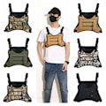 Miniatyrbillede 3 af 10: Sportsvest Taske Molle Brysttaske SORT SORT Black