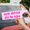Miniatyrbilde 8 av 10: 10 stk Nice Driver Car Sticker Selvklebende Learner Driver A-10PCS
