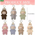 Miniatyrbilde 4 av 6: 1 stk POP MART LABUBU The Monsters Spennende Macaron Plysjdukker Figur Leker Blindbokser Qing ti Guo Guo