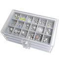Miniatyrbillede 3 af 10: Smykkeopbevaringsæske Ørering Organizer SORT Black