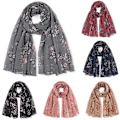 Miniatyrbillede 6 af 10: Sjaler Wraps Muslim Hijab SORT Black