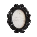 Miniatyrbild 1 av 8: Blommig fotoram Elliptisk tavelram SVART Black