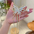 Pikkukuva 9 / 10: Butterfly Hair Fork Tupsu Hiuspuikko MUSTA black