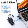 Miniatyrbilde 2 av 4: mSATA til USB 3.0 Type-C-adapter, ekstern stasjonskonverteringskabel
