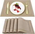 Set med 5 värmebeständiga och tvättbara PVC-bordstabletter