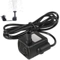 Minisolarvattenpump, solfontänpump, tyst solpump med 1m vattenslang, 1,5m sprutavstånd