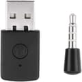 PS4 Bluetooth Adapter - Mini USB 4.0 Bluetooth Headset Adapter Mini Trådløs Mikrofon Bluetooth D Sort