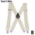 Miniatyrbillede 11 af 11: Justerbare Sorte Seler til Mænd Unisex Bukser Elastisk Sort One-Size