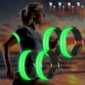 4 st USB-uppladdningsbara LED-armband, reflekterande LED-löpning A