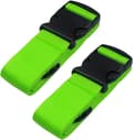 Kraftiga bagageremmar för resväskor, packremmar, resetillbehör, justerbar väskrem, 2-pack