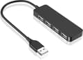 USB-hub, 4-ports USB 2.0-hub ultratynd bærbar USB-splitter til iMac Pro, MacBook Air, Mac Mini Pro, Surface Pro, Notebook PC, bærbar computer, USB-flash