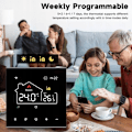 Pikkukuva 3 / 6: Thermostatti WiFi - ARHATREYA - 16A - Äänivalvonta - Viikoittainen ohjelmointi - Musta