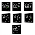 Miniatyrbild 1 av 6: Termostat för elektrisk golvvärme - ARHATREYA - WiFi - Pekskärm - Programmerbar - Svart