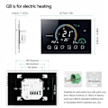 Miniatyrbillede 5 af 6: Thermostat Wi-Fi - ARHATREYA - BHT 8000 GB - LCD-skærm 4,8'' - Elektrisk gulvvarme 16A