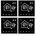 Miniatyrbild 1 av 6: Termostat WiFi Intelligent - ARHATREYA - 16A - Programmerbar - Touchskärm - Elektrisk Golvvärme