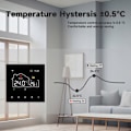 Miniatyrbillede 6 af 6: Termostat WiFi - ARHATREYA - 16A - Stemmestyring - Ugeprogrammering - Sort