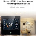 Miniatyrbillede 4 af 6: Termostat Wi-Fi - ARHATREYA - Gulvvarme - Kompatibel med Alexa/Google - Sort Touchskærm