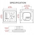 Miniatyrbillede 6 af 6: Termostat WiFi - ARHATREYA - GB 16A - Elektrisk gulvvarme - Programmérbar - Hvid