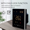 Miniatyrbillede 6 af 6: Intelligent WiFi Termostat - ARHATREYA - 220V - Kompatibel med Alexa/Google - Sort