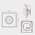 Miniatyrbillede 4 af 6: Thermostat WiFi - ARHATREYA - 4,8 tommer LCD-skærm - Programmerbar - Elektrisk gulvvarme
