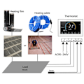Miniatyrbild 6 av 6: Termostat Wi-Fi - ARHATREYA - BHT 8000 GB - LCD-skärm 4,8'' - Elgolvvärme 16A