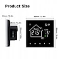 Miniatyrbillede 4 af 6: Termostat WiFi LCD - ARHATREYA - 16A - Sort - Styring med stemme - Programmerbar