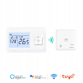 Miniatyrbillede 3 af 6: Thermostat Wi-Fi og RF - ARHATREYA - Hvid - Programmérbar - Stemmefunktion