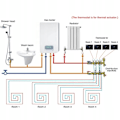 Miniatyrbillede 3 af 6: Thermostat WiFi - ARHATREYA - Tuya Dal - Hvid - Programmerbar - Vand/Gas Opvarmning