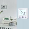 Miniatyrbillede 6 af 6: Programmerbart Termostat - ARHATREYA - C16.H3 - Hvid LCD-skærm - 16A - Brandsikker