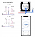 Miniatyrbillede 4 af 6: Intelligent WiFi Termostat - ARHATREYA - Tuya - LCD Touch - Kompatibel med Alexa og Google Home