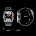 Miniatyrbillede 4 af 6: Sport Smartwatch - ARHATREYA - Android 8.1 - GPS - Dobbelt kamera - Sort