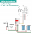 Miniatyrbild 4 av 6: Termostat Zigbee - ARHATREYA - GC 5A - Vatten/Gasuppvärmning - LCD-skärm - Programmerbar