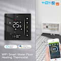 Miniatyrbild 1 av 6: Thermostat WiFi - ARHATREYA - Programmerbar - Golvvärme - Svart