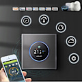 Miniatyrbillede 6 af 6: Termostat WiFi - ARHATREYA - BHT-7000 - TFT-skærm - Stemmestyring - Sort