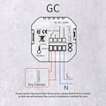 Miniatyrbild 2 av 6: Termostat WiFi - Tuya - Programmerbar - Värme Vatten/Gas - LCD Pekskärm - Vit