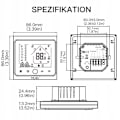 Miniatyrbillede 5 af 6: Termostat Zigbee - ARHATREYA - Programmérbar - Elektrisk Gulvvarme - IP20