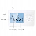 Miniatyrbillede 2 af 6: Thermostat Wi-Fi og RF - ARHATREYA - Hvid - Programmérbar - Stemmefunktion