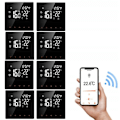 Miniatyrbild 1 av 6: Termostat WiFi - ARHATREYA - LCD Touchscreen - Programmerbar - Paket med 8