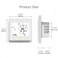 Miniatyrbillede 5 af 6: Thermostat WiFi - ARHATREYA - GC 5A - Kompatibel med Alexa/Google - Sort LCD-skærm