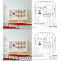 Miniatyrbillede 3 af 6: Termostat LCD WiFi - ARHATREYA - Varmtvand - Sort - Smart Life/Alexa/Google Home