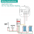 Miniatyrbillede 2 af 6: Termostat WiFi - ARHATREYA - GC 5A - Varmekilde Vand/Gas - Kompatibel med Alexa/Google Home