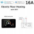 Miniatyrbillede 5 af 6: Termostat WiFi - ARHATREYA - 16A - Elektrisk gulvvarme - Kompatibel med Alexa og Google Home