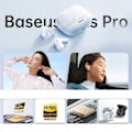 Miniatyrbild 5 av 6: Trådlösa Hörlurar - Baseus - M2S Pro - Bullerdämpning 52 dB - Batteritid 35h - Bluetooth 5.4