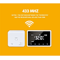Miniatyrbild 5 av 6: Thermostat WiFi Intelligent - ARHATREYA - Röstkontroll - Programmerbar - Svart